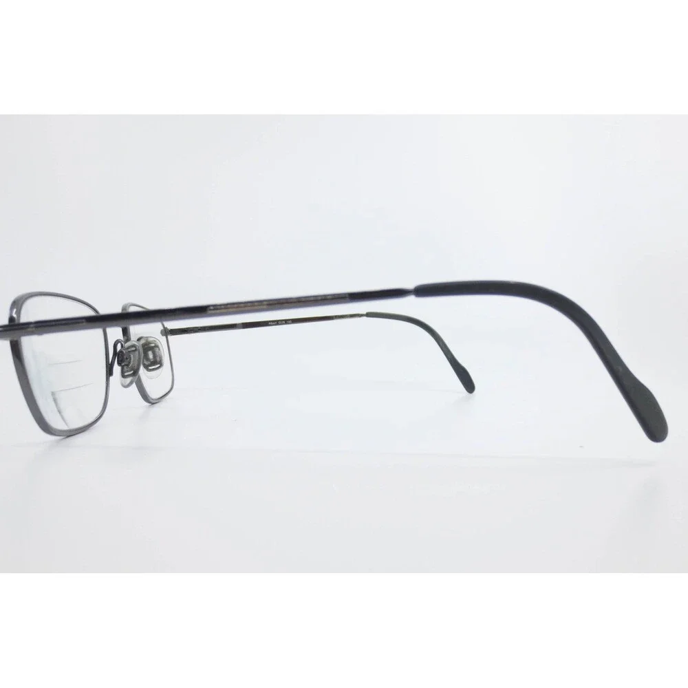 Van Heusen Albert GUN 140 Rectangular Gunmetal Metal Eyeglasses Frames 54-19